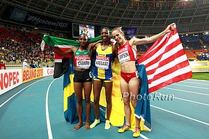 Hellen Obiri, Abeba Aregawi, Jenny Simpson