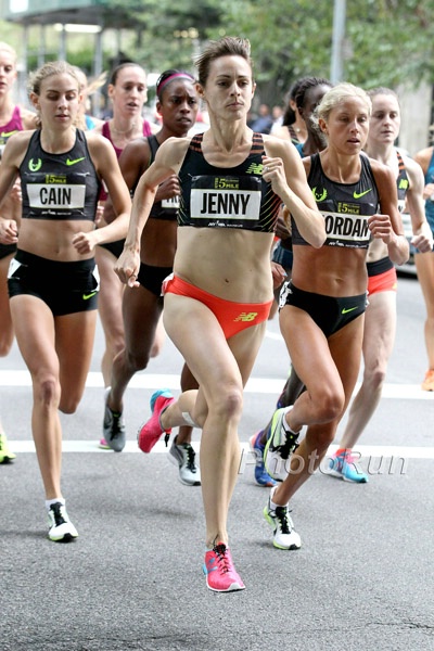 Jenny Simpson Leads Mary Cain and Jordan Hasay