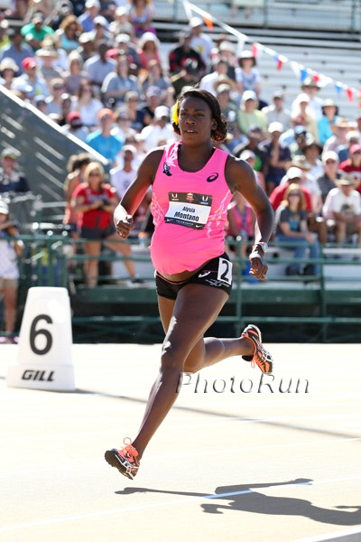 Alysia Montano 34 Weeks Pregnant Running the USATF 800m National Championships