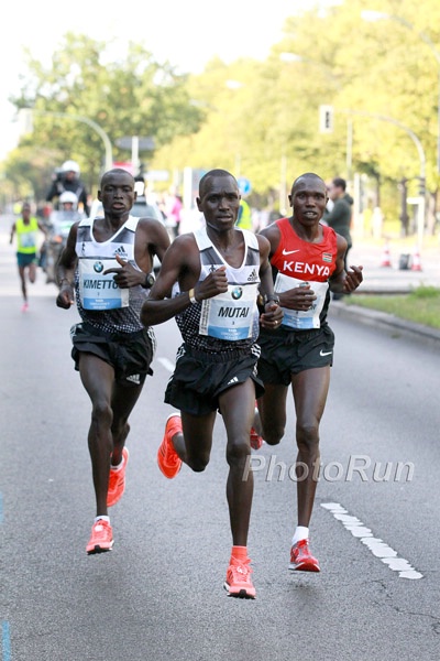Kimetto, Mutai, and Kamworor All on World Record Pace
