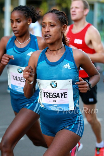 Tsegaye with Tadese