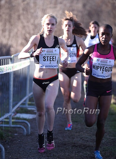 Gemma Steel and Faith Kipyegon