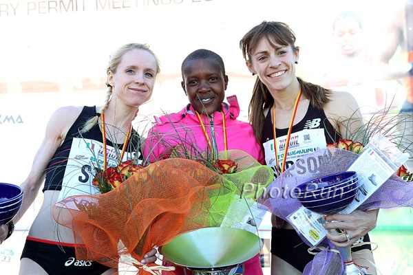 Gemma Steel, Faith Kipyegon, Jenny Simpson