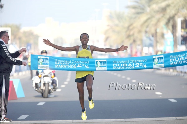 2:04:32 for Tsegaye Mekonnen