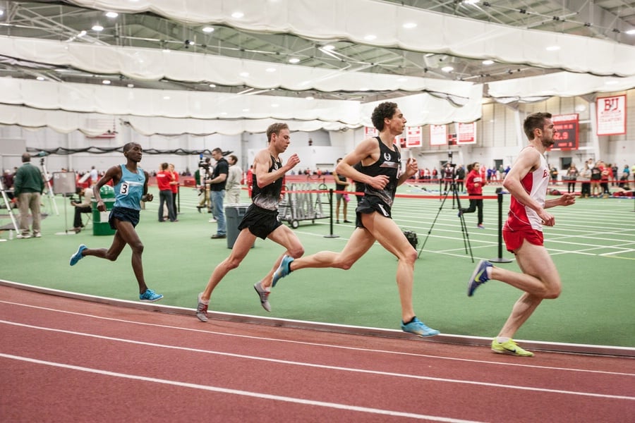Boston University Multi-team indoor track & field meet, Levins, Rupp 5000m