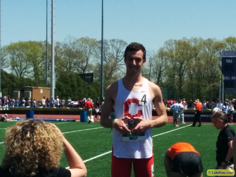 Steeple third placer David Melly