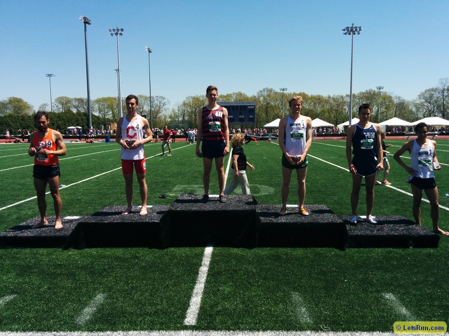 Steeple scorers l to r: George Gallaso (5th), David Melly (3rd), Brendan Smith (1st), Henry Sterling (2nd), Dunan Tomlin (4th), Jordan Mann (6th)