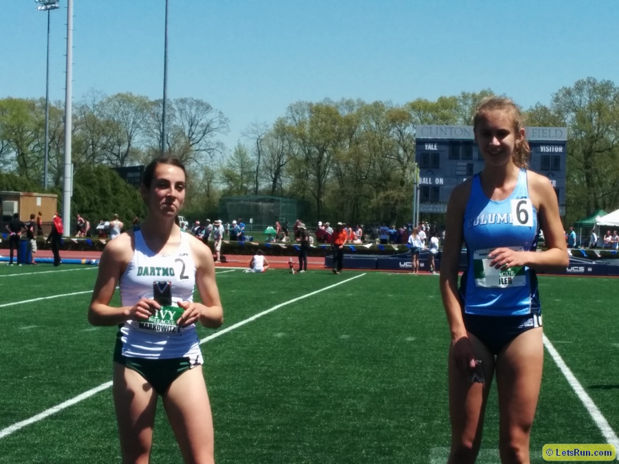 Elizabeth Markowitz of Dartmouth and Olivia Sadler of Columbia