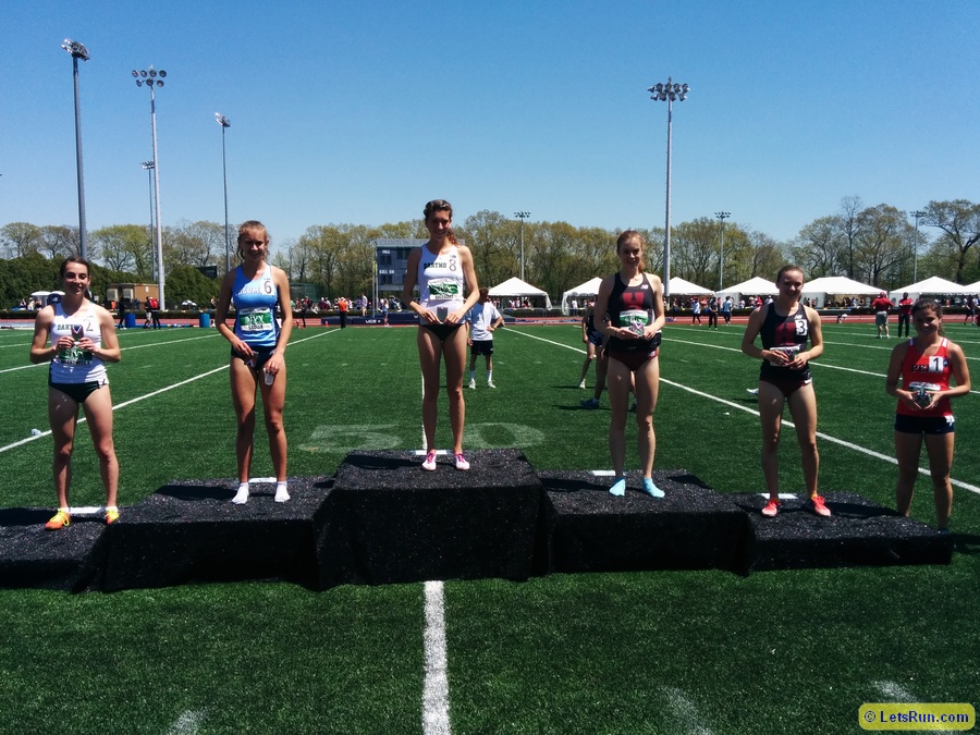 1500 scorers l to r:  Elizabeth Markowitz (5th), Olivia Sadler (3rd), Dana Giordano (1st), Molly Renfer (2nd), Sarah Gillespie (4th), Ashley Montgomery (6th)