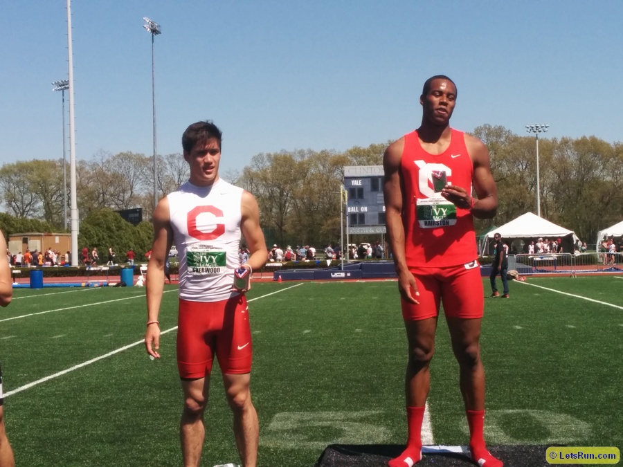 Cornell's Jordan Sherwood and Max Hairston