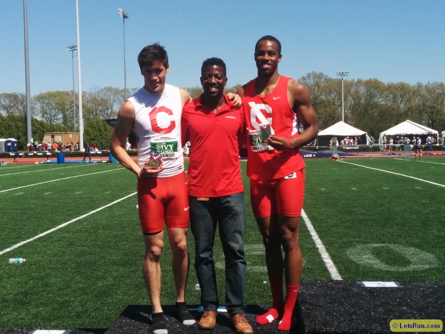 Cornell's Jordan Sherwood, Adrian Durant and Max Hairston