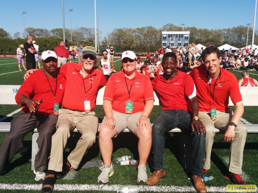Victorius Cornell men's coaches, Kevin Thompson, Wayne Gustafson, Megan Johnson, Adrian Durant, Zeb Lang