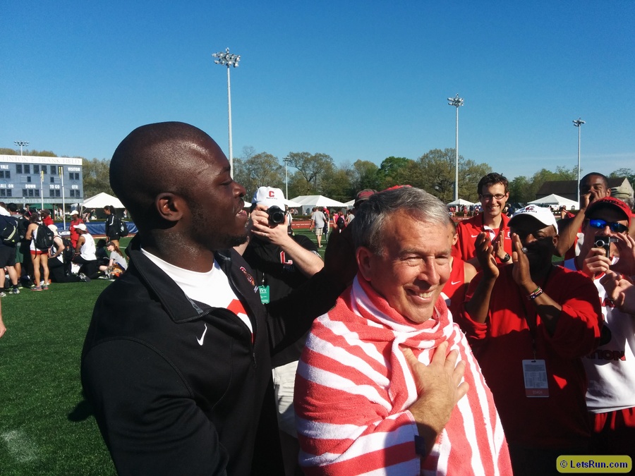 Shot put star Stephen Mozia and Andy Noel