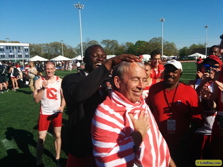 Shot put star Stephen Mozia and Andy Noel