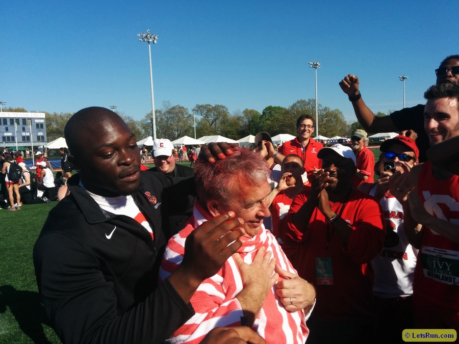 Shot put star Stephen Mozia and Andy Noel