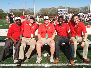 Victorius Cornell men's coaches, Kevin Thompson, Wayne Gustafson, Megan Johnson, Adrian Durant, Zeb Lang