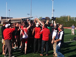 Cornell men celebrate