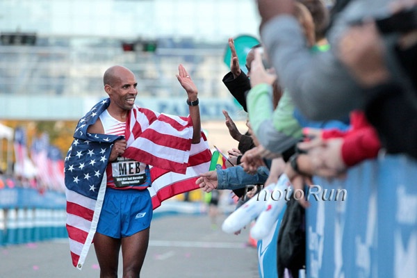 Meb Celebrates Another Houston Win
