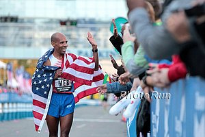 Meb Celebrates Another Houston Win