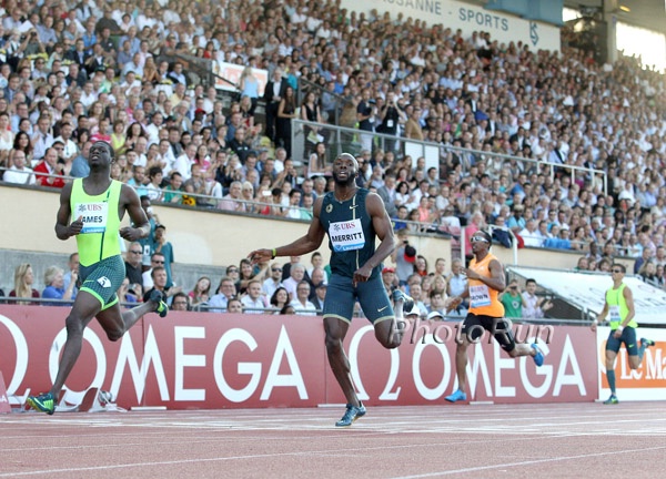 Men's 400m: Kirani James and LaShawn Merritt