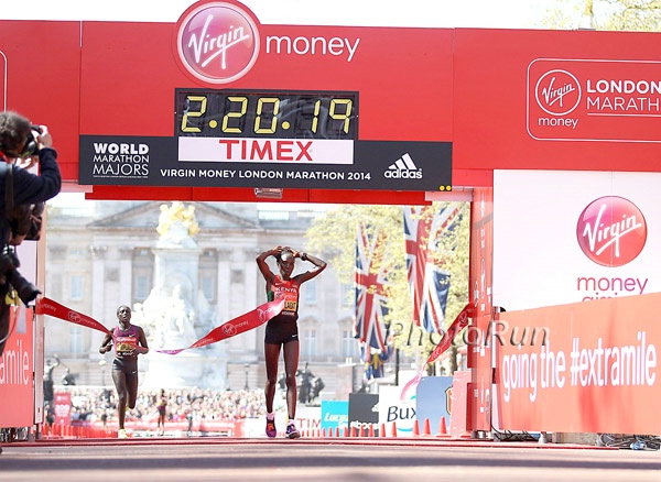Edna Kiplagat 2014 Virgin London Marathon Champion