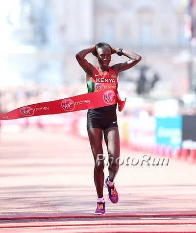 Edna Kiplagat 2014 London Marathon Champion