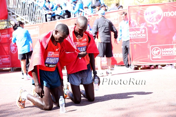 Stanley Biwott 2nd and Wilson Kipsang 1st