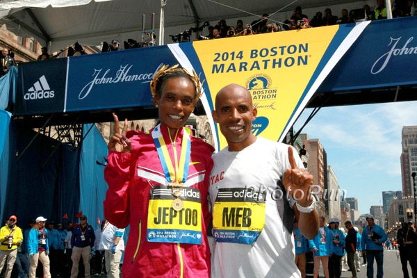 Meb and Rita Jeptoo