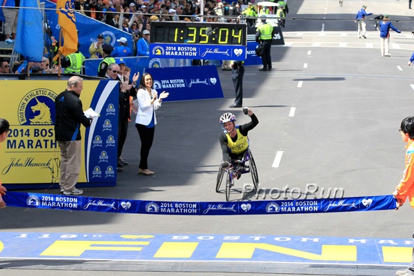 Tatyana McFadden Wins Boston