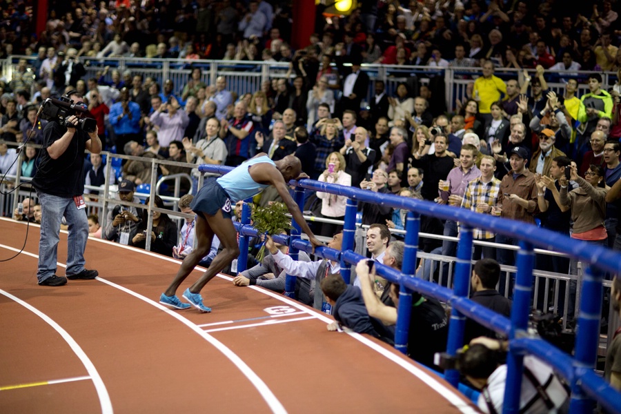 Lagat Celebrates
