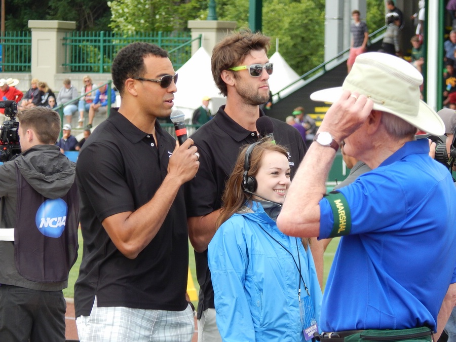 Andrew Wheating Doing Some TV Work