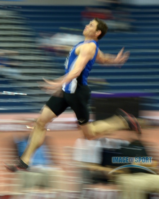 Curtis Beach of Duke jumps 25-2 (7.67m)
