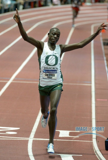 Edward Cheserek of Oregon Men's 5000m Winner