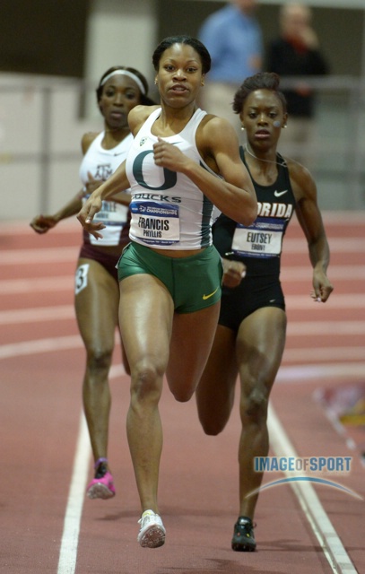 Phyllis Francis of Oregon was the top qualifier in the womens 400m in 51.29