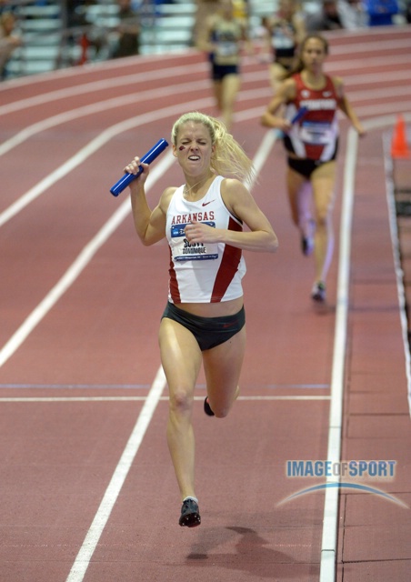 Arkansas Wins the DMR in 11:05.83