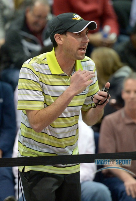 Mar 15, 2014; Albuquerque, NM, USA; Oregon Ducks coach Andy Powell at the 2014 NCAA Indoor Championships at Albuquerque Convention Center.