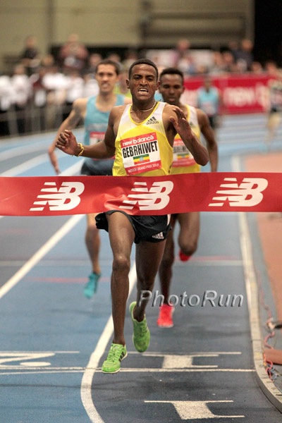 Hagos Gebrhiwet Wins the 3000m