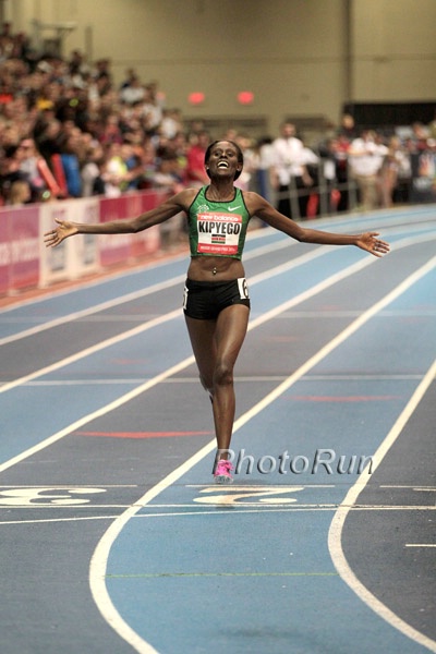 Sally Kipyego Wins the 2 Mile