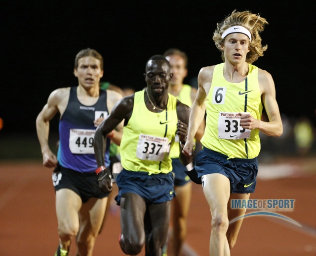Evan Jager leads Lopez Lomong and Ben True