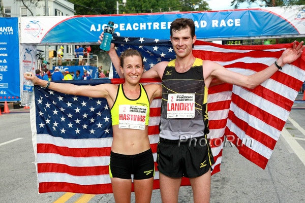 Amy Hastings and Christo Landry 2014 AJC Peachtree Champions