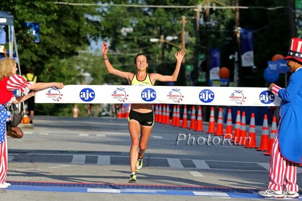 Amy Hastings 2014 Peachtree Road Race Champ