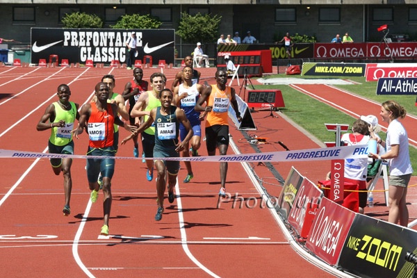 Nijel Amos Wins