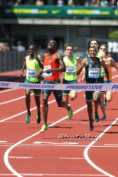 Nijel Amos Defeats Aman