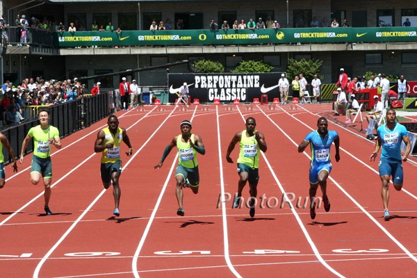 Justin Gatlin With the Win