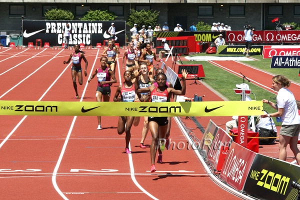 Hellen Obiri 3:57.05 Win over Aregawi and Faith Kipyegon