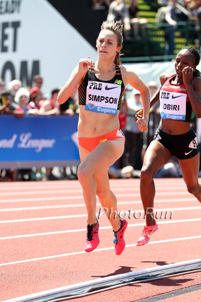 Jennny Simpson in the Women's 1500