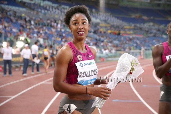 Brianna Rollins With the Narrow Win over Dawn Harper