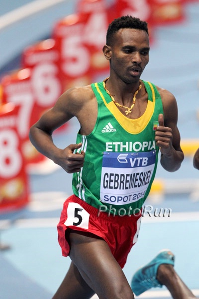 Men's 3000m: Dejen Gebremeskel