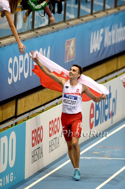 Adam Kszczot Celebrates Silver