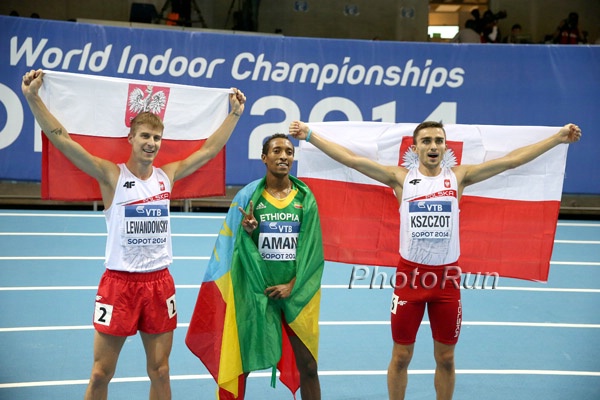 Marcin Lewandowski, Mo Aman, and Adam Kszczot
